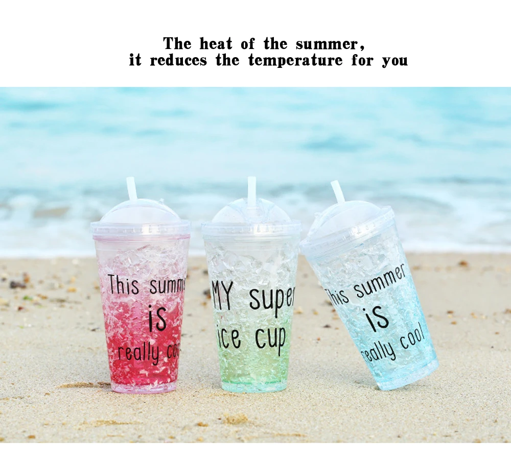 550 мл летняя Cola Shake Cup здоровый уплотнение письмо пластиковый стакан для льда чайник Прохладный сэндвич Еда Открытый путешествия питьевой воды 4 цвета