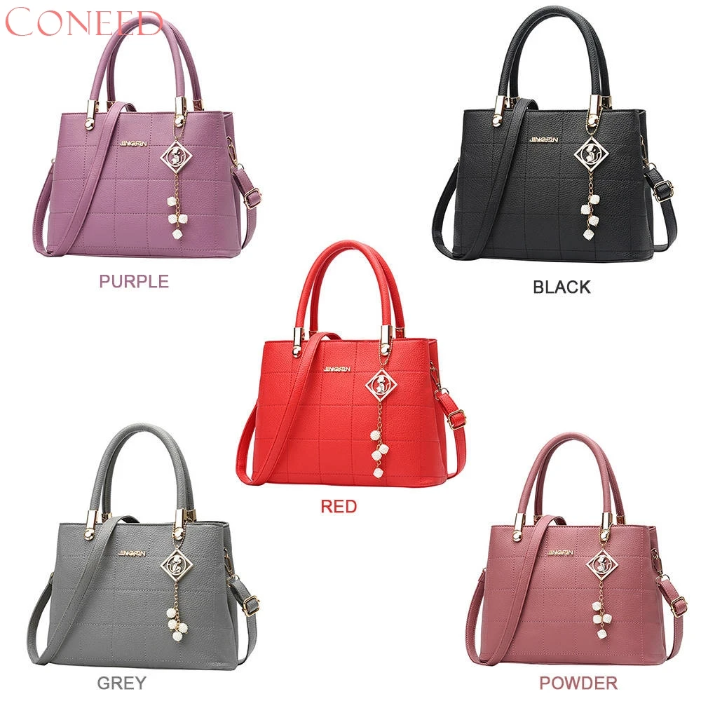 CONEED Women Leather Shoulder Bag fashion formal women's vintage