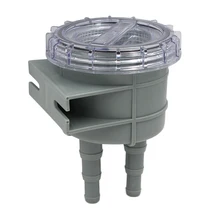 Пластиковая корзина для забора воды с необработанным охлаждением, фильтр с крышкой для шланга, 1 дюйм, 1,25 дюйма, 1,5 дюйма для морской лодки, яхты