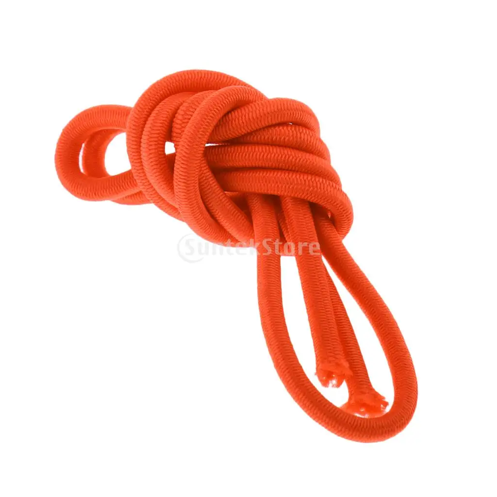 Orange 3mm 0.5-100m Strong Bungee Rope Shock Cord Tie Down Strap Trailer Boat Kayak/ Replacement Tent Folding Rod Elastic Rope