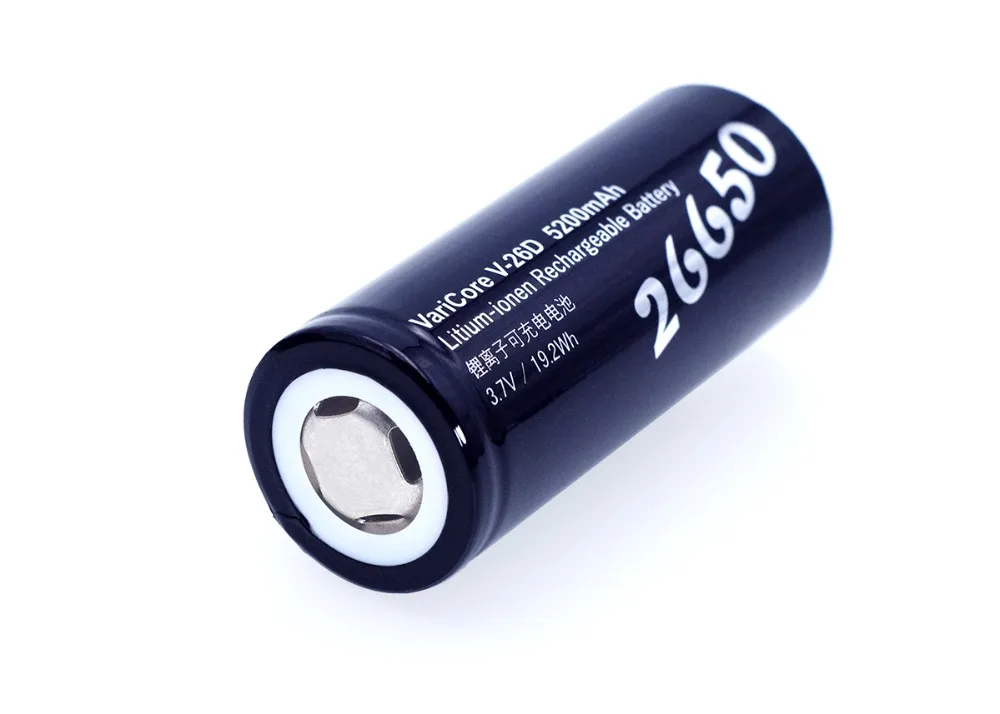 1-6PCS VariCore 26650 Li-ion Battery 3.7V 5200mA V-26D Discharger 20A Power battery for flashlight