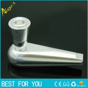 

60pcs/lot Fashion big heavy colored Metal Pipe With Cover Smoking Pipe Magic Gift Promotion