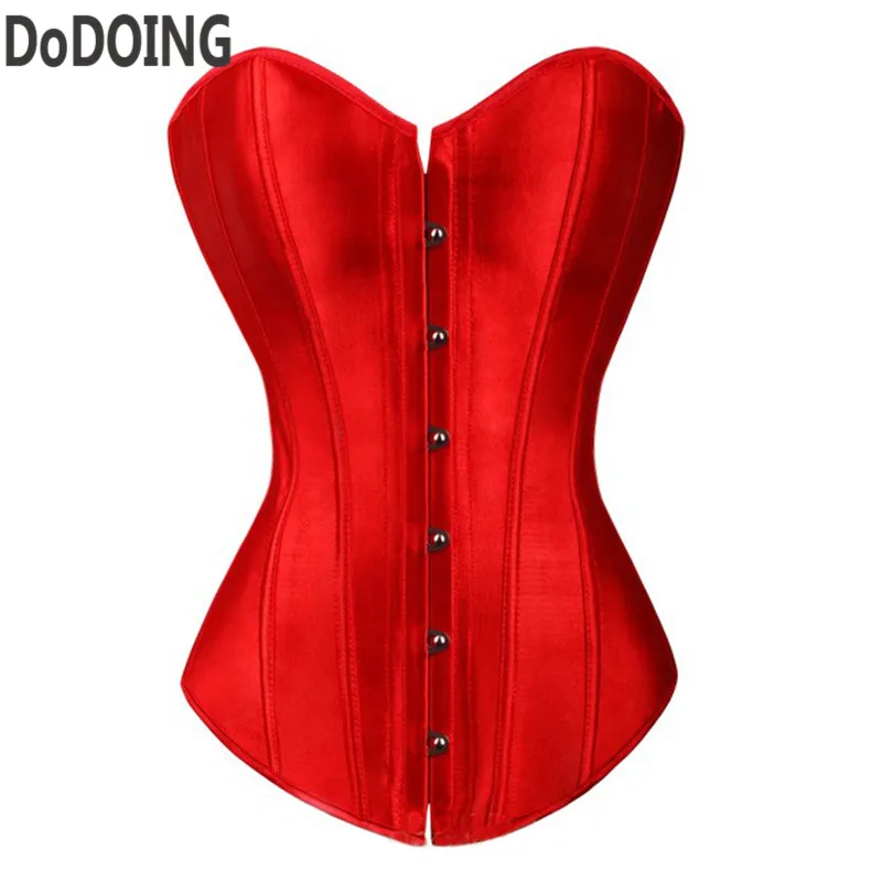 Lady sexy red white corset bustier plus size corsets and bustiers tops pink overbust corset Espartilhos Brocade Size S M XL-6XL