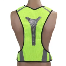 Светоотражающий Жилет светодиодная вспышка защитная одежда для бега, езды на велосипеде, бега, прогулки регулируемые для мужчин и женщин безопасность ночной бег