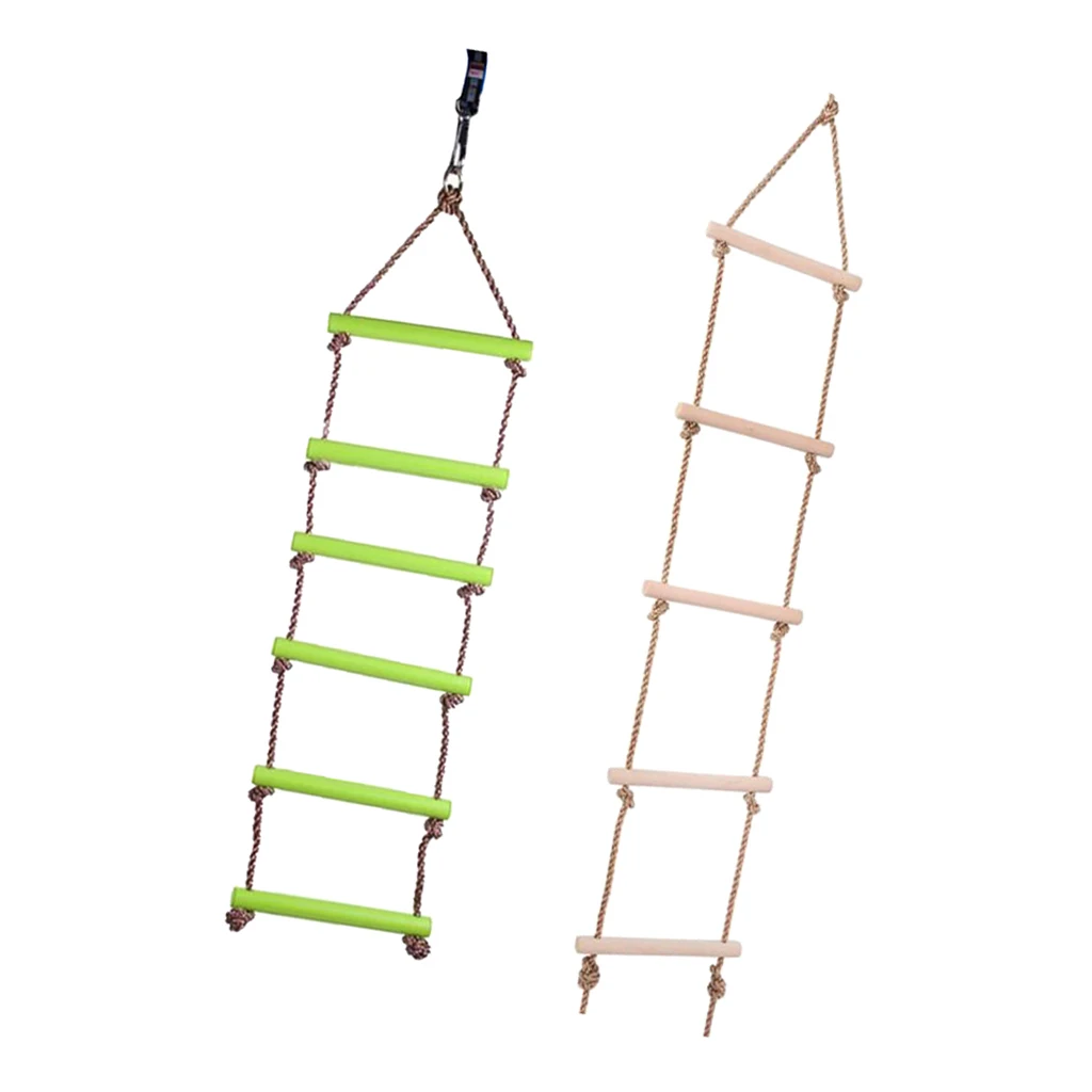 Buy 2 PCS Kids Plastic Indoor and Outdoor Playhouse 5 & 6 Rungs Rope Climbing
