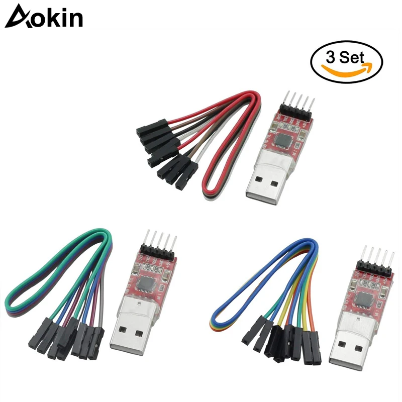 CP2102 модуль USB к TTL 2 0 Серийный Модуль UART STC загрузчик с 5 контактный кабель