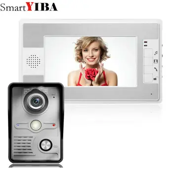

SmartYIBA Video Doorbell System Kit 7 Inch Monitor Video Door Phone with Electric lock-control function Handsfree