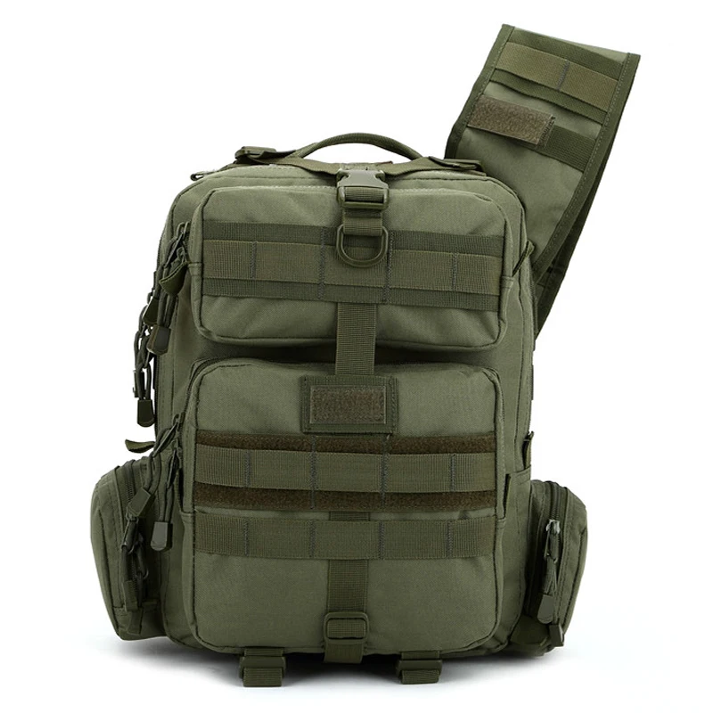 Защитный Нейлоновый Рюкзак Molle 20л на одно плечо тактический для наружного