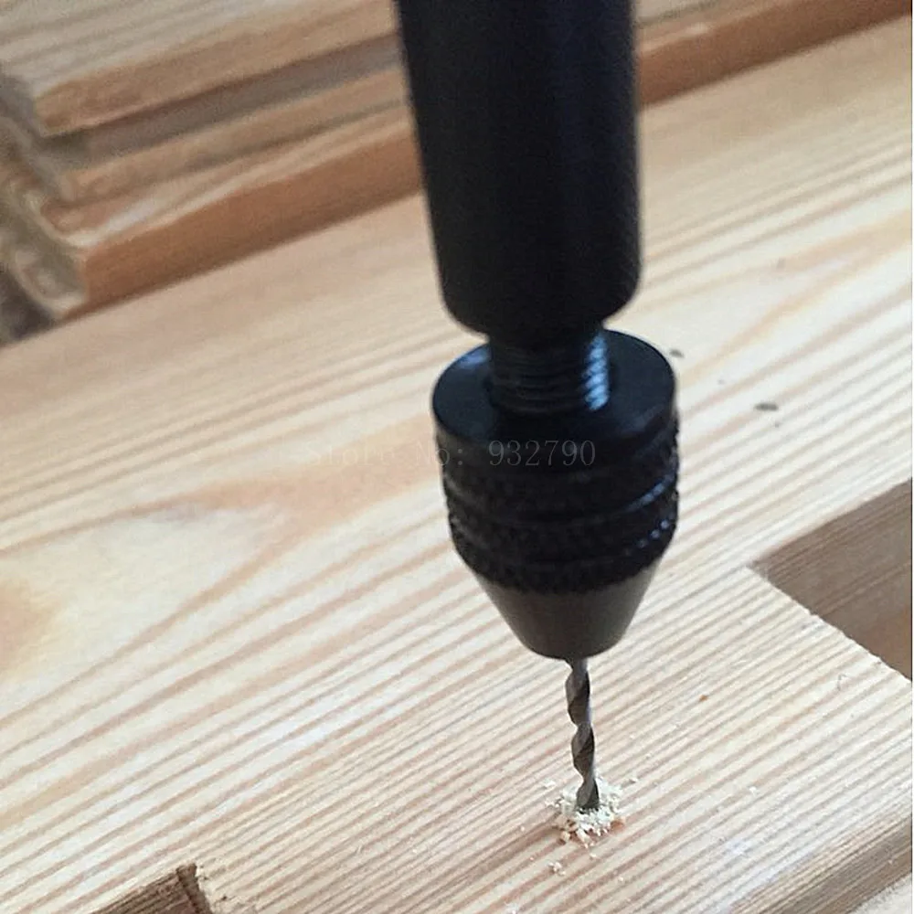 Aluminium Alloy Hand Drill Jewelers Manual Hole Drilling Reamer Hand Twist Drill Clamping