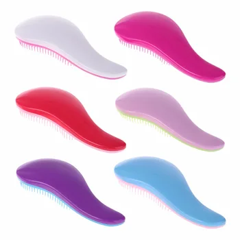 

Tangle Hair Brush Detangler Comb Hair Brush Professional Magic Straightening Detangling Combs Plastic Candy Color