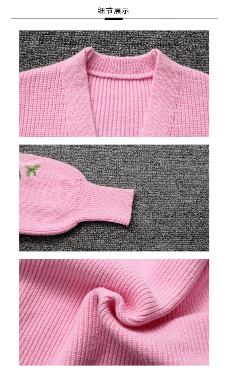 Повседневное детская одежда осень-зима Свитера для девочек свитер для кардиган для девочек с длинными рукавами Вязание свитер Одежда для