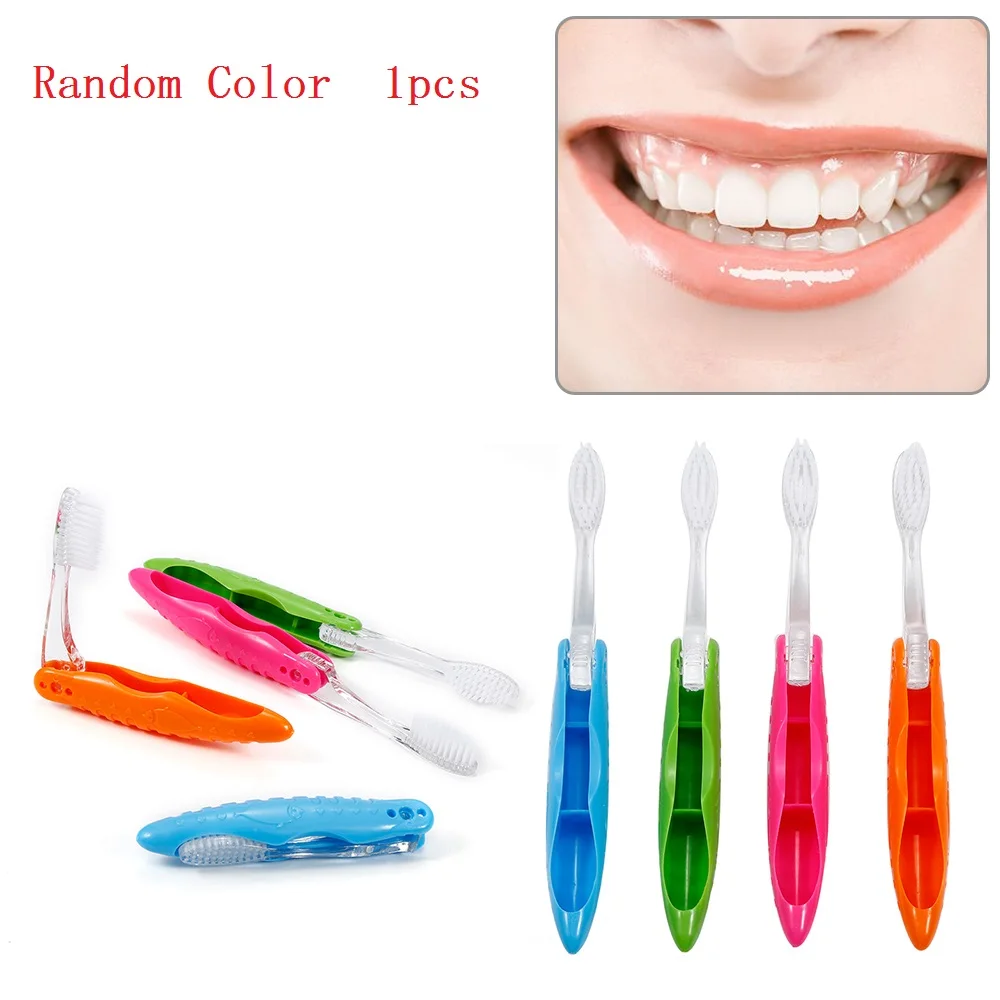 

Foldable Random Color 1pc Travel Toothbrush Replacement Portable Soft Bristle Toothbrush Camping Holiday Outdoor Toothbrush