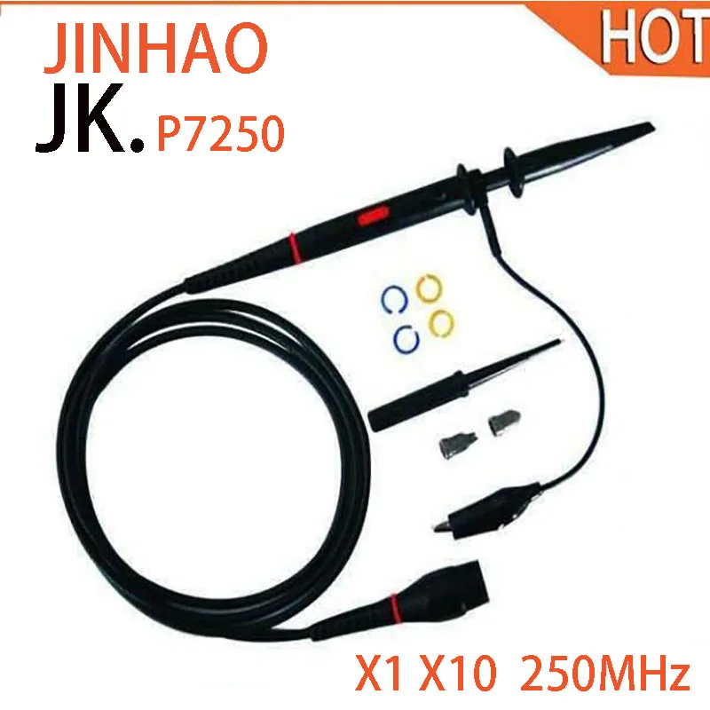 

Hantek P7250 1PCS Oscilloscope Probe 250MHz BNC Protective Cap Scope Probe X1/X10 DC-250MHz