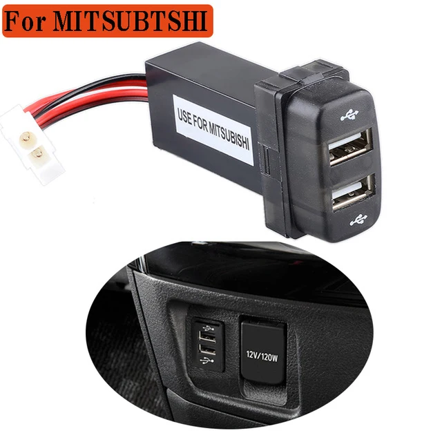 2 портовое автомобильное зарядное устройство 1 а с двумя USB портами выход 12 В