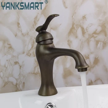 

Bathroom Deck Mount Single Handle Wash Basin Antique Brass Wholesale Promotions Sink Vessel Torneira Tap Mixer Faucet
