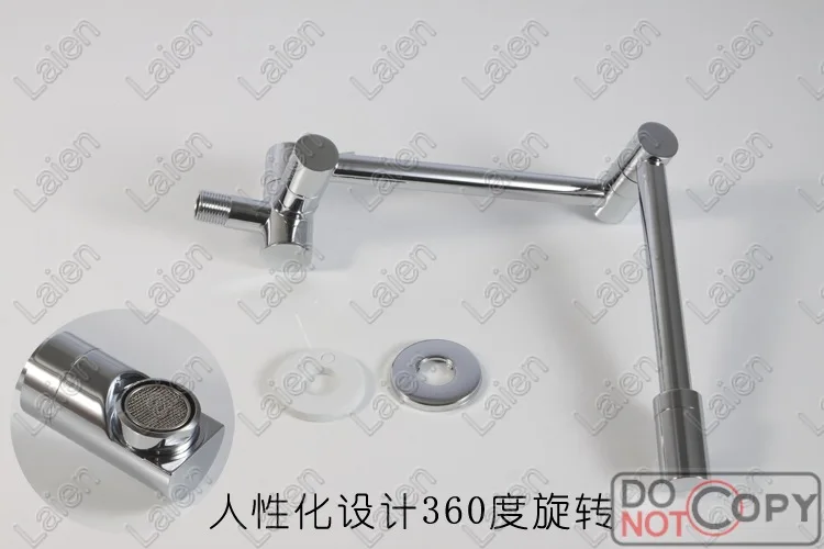 Складной смеситель из латуни с длинным носиком, кухонный кран для ...