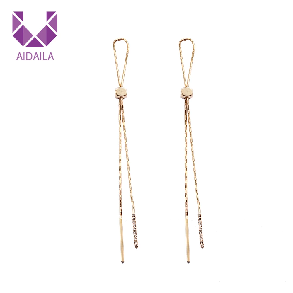 

Women Long Earrings Chains Copper Alloy High Quality Chains