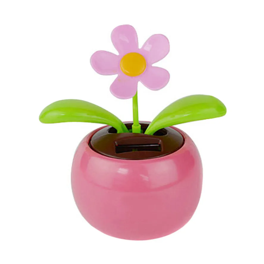 Solar Dancing Flowers, Dancing Sunflower, Bee Flower Solar Powered Swinging Toys, Cute Solar Power Flip Flap Flower Insect For Car Decoration, Dancing