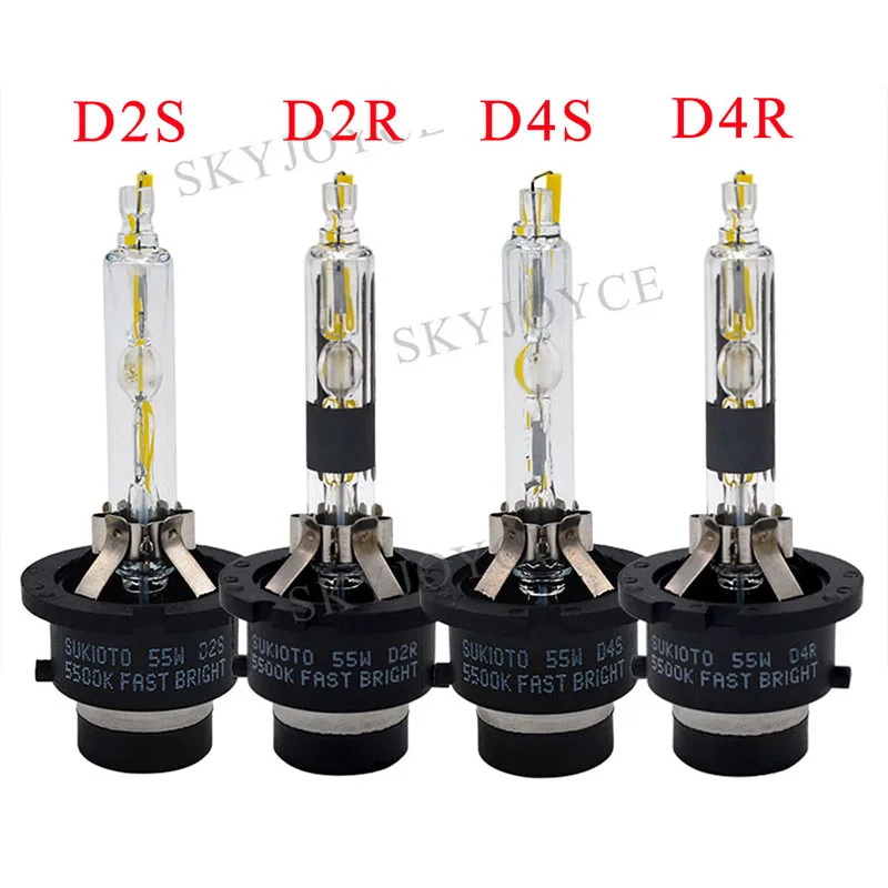 SKYJOYCE 55W Xenon D2S D2R D4R D4S HID Bulb 5500K H7 H1 H3 H11 HB3 HB4 D2H Car Headlight Bulb For 55W Fast Bright HID Xenon Kit