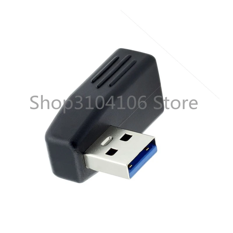 Низкопрофильный 90 градусов вверх Угловой USB 3,0 адаптер папа к женскому удлинителю - Цвет: Left