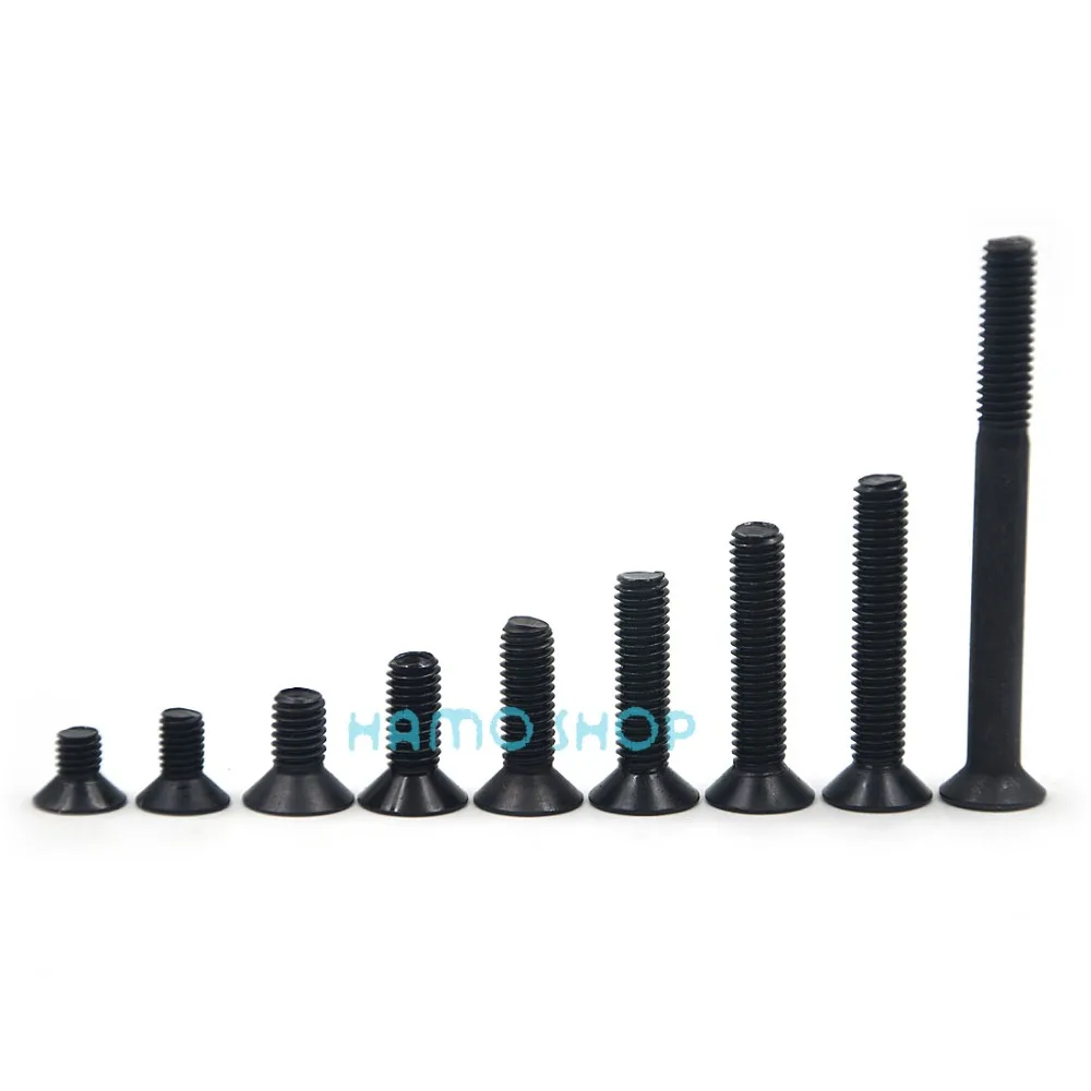 

25pcs M6 Flat Head Inner Six Angle Screws Hex Allen Steel Hexagon Socket RC Model