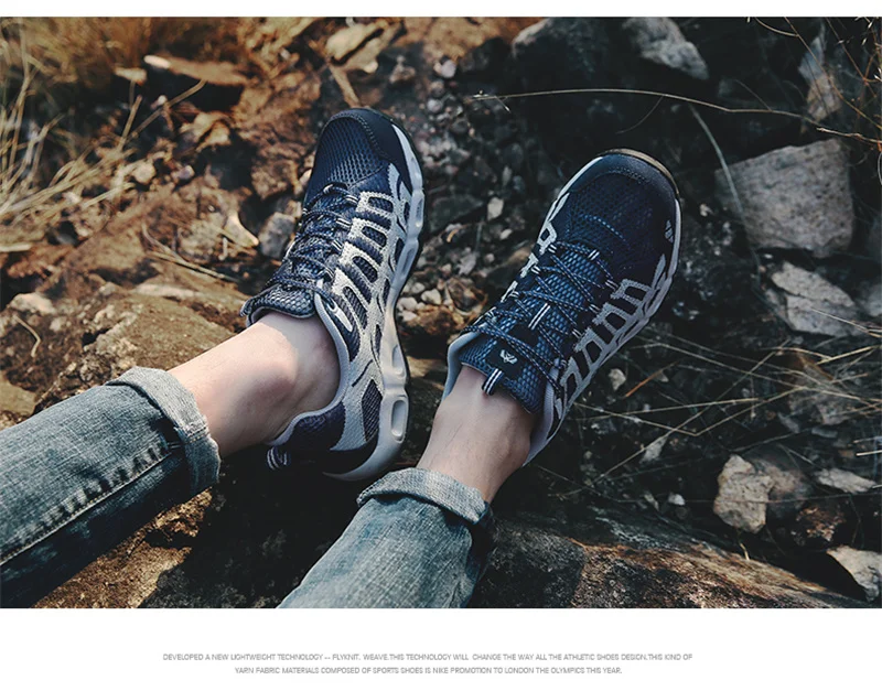 2019 мужские уличные дышащие кеды походная обувь большой размер 46 мужские односеточный Aqua обувь сандалии мужские треккинговые тропы водные