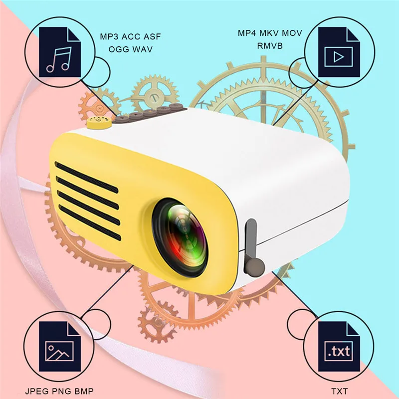 

Centechia YG300 Mini Portable Projector LCD 1080P Proyector HDMI USB AV SD 400-600 Lumen
