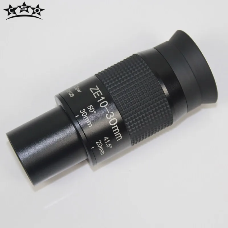 

CSO 1.25" ZE 10-30mm Zoom Hight Power Eyepiece HD Multi-layer Green Film Big Vision Astronomical Telescope Accessories