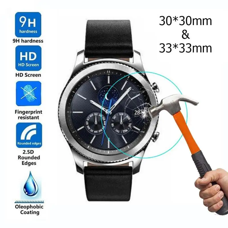 2Pcs/set Transparent Tempered Glass Screen Protector Films for Samsung Galaxy Watch 42mm/46mm Screen Protector Protective New 2Pcs/set Transparent Tempered Glass Screen Protector Films for Samsung Galaxy Watch 42mm/46mm Screen Protector Protective New