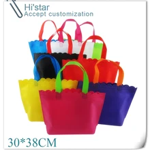 30*38 см 20 шт/партия печать логотипов под заказ Нетканые хозяйственные сумки, используемые для продвижения/подарка/рекламы и покупок