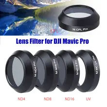 JUNESTAR For DJI Mavic Pro ND4/ND8/ND16/UV CPL HD Filter Lens Kit RC Drone Gimbal Camera Protector Accessories