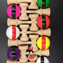 100 шт. оптовые поставки высокого качества Детские бальные Kendama PU чертить линию образования в полоску