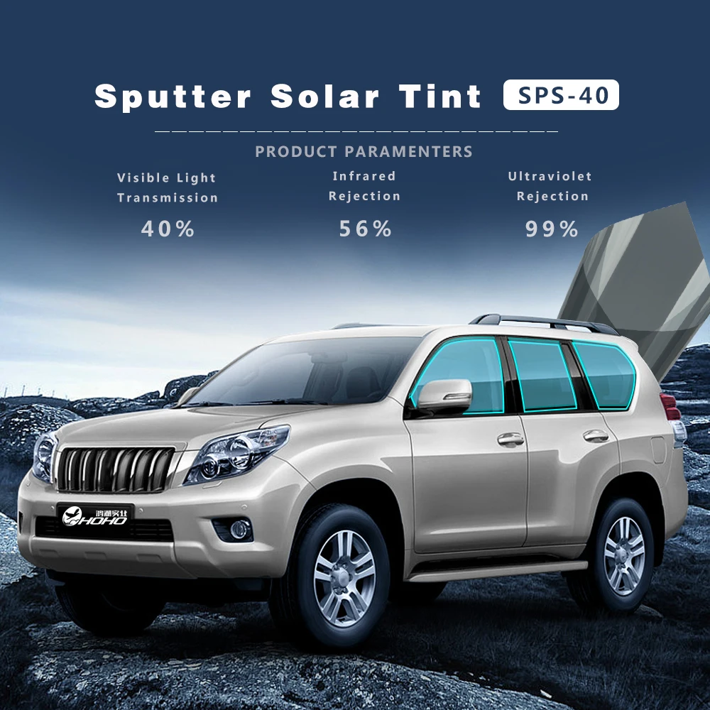 

152x50cm/5ft x 20" VLT40% Sputter Solar Window Tint Window Film for Car Side Back Rear Window Glass Vinyl