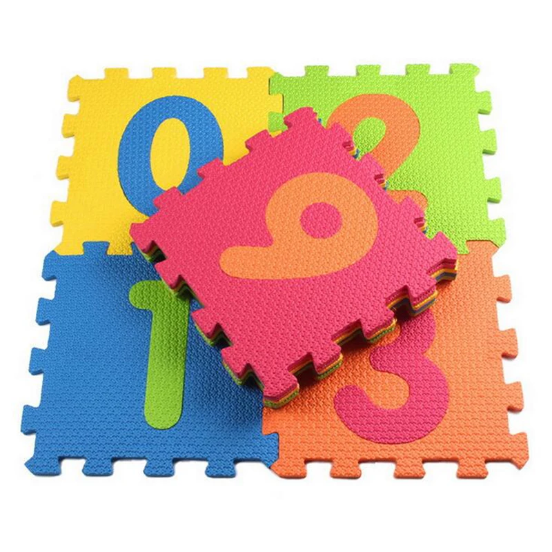10pcs Set Children S Eva Digital Puzzle Carpet Baby Crawling Play