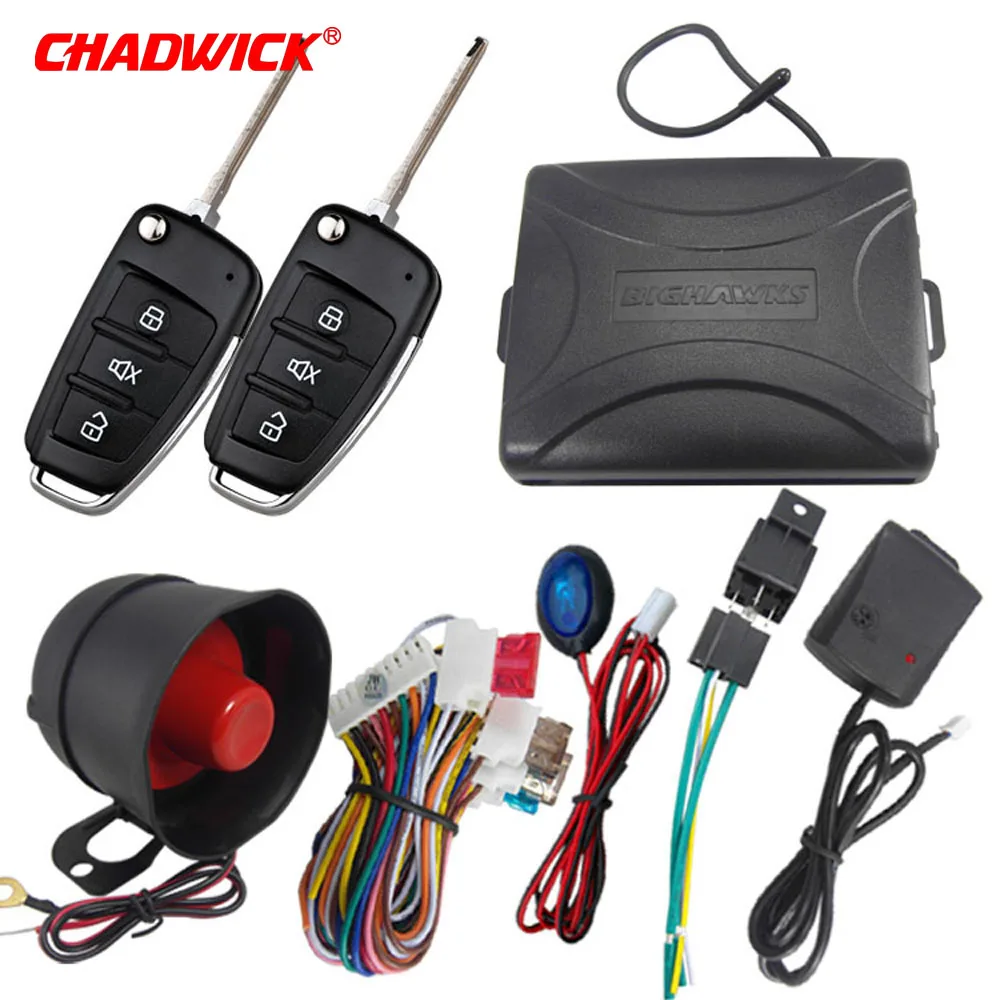 

CHADWICK 8118 for Mitsubishi #7 flip key Car Alarm System withSiren one-Way Auto Security Keyless Entry vehicle anti-theft