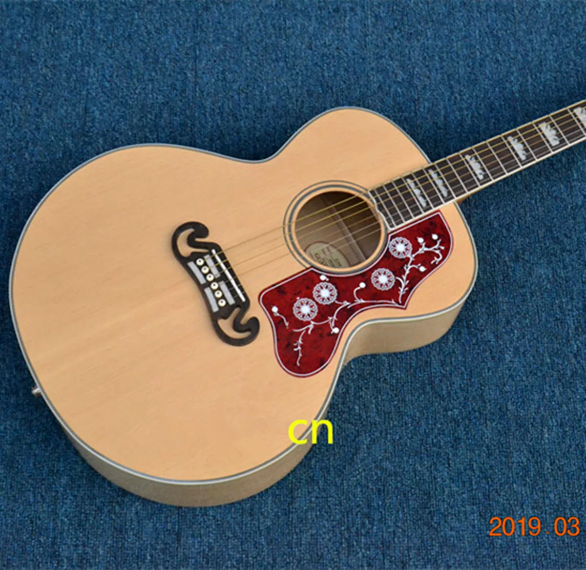 

new Big John 43"acoustic guitar natural color with EQ rosewood fingerboard