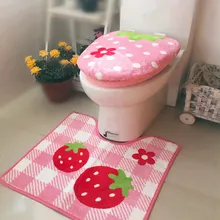 3 шт./компл. Ванная комната мягкое сиденье для унитаза крышка+ шарф-хомут с круглым воротником комплекты+ U Форма ковер утолщение теплый коврик для ванной комнаты крышка на унитаз крышку для туалетной бумаги