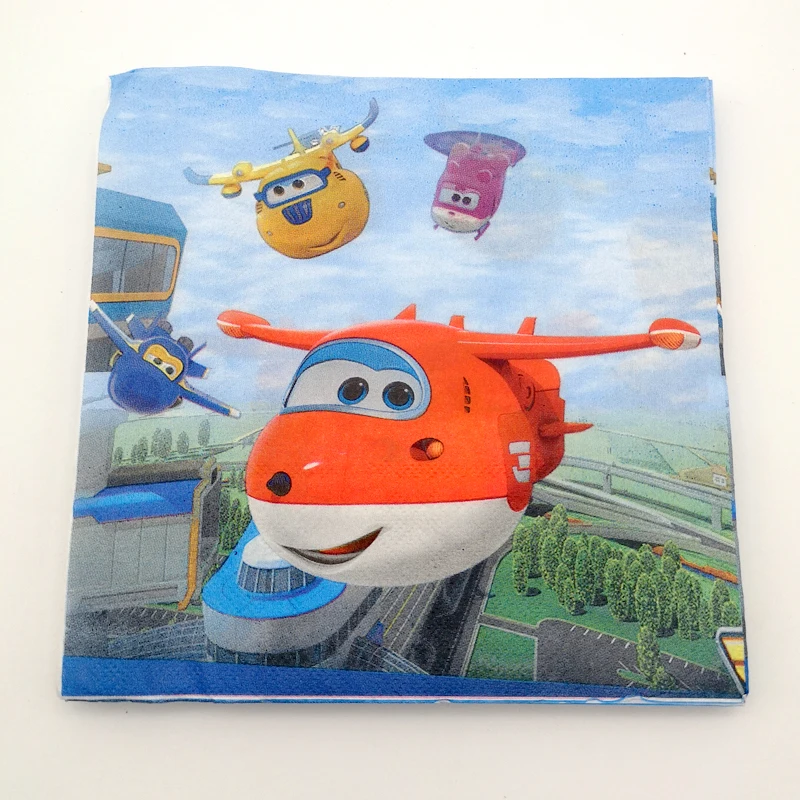 С рисунками героев из мультфильма Супер Крылья/Superwings тема coaster Бумага салфетки