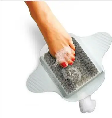 Креативная щетка для чистки ног более прочная легкая скребок для ног массажер щетка Очиститель Удаление ороговевшей кожи инструмент для ухода за кожей - Цвет: Grey