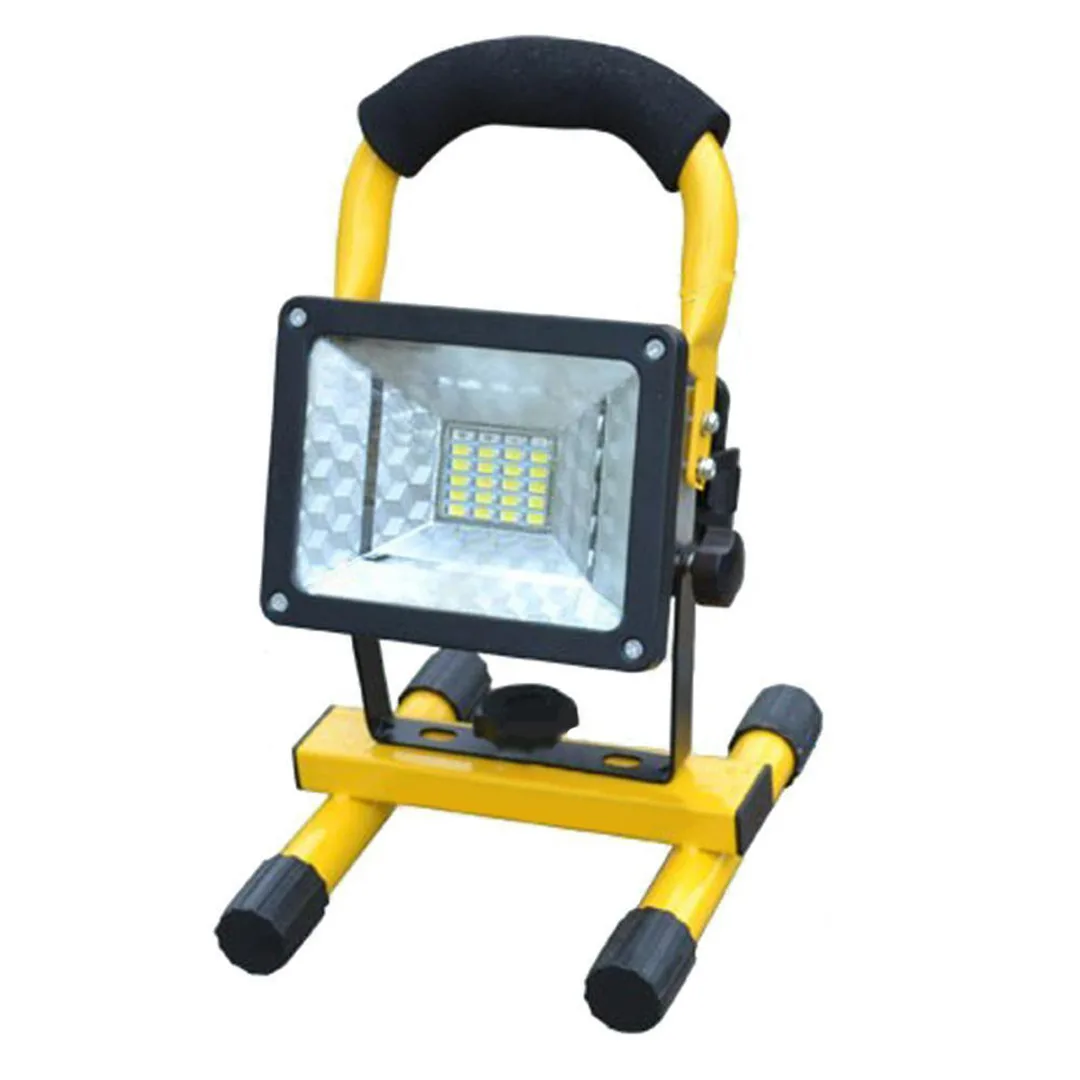 

Rechargeable 24 LED Floodlight Outdoor 30W Portable Emergency Flood light Spotlight 2400LM Waterproof by 3x18650 battery MAYITR
