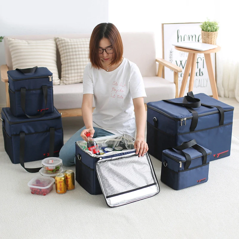 

Mihawk Extra Large Cooler Bag Women Thicken Ice Tote Men Insulated Lunch Pouch Thermal Cold Fresh Food Picnic Container Supplies