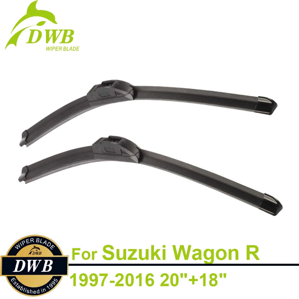 Wiper Blades for Suzuki Wagon R 1997 2016 20"+18", 2pcs Free Shipping