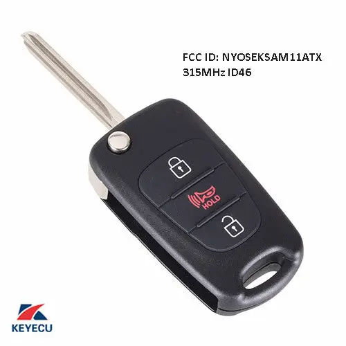 

KEYECU Replacement Remote Key Fob 315MHz ID46 for 2010-2013 Kia Soul NYOSEKSAM11ATX