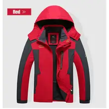 Большой Размеры 5XL, 6XL, 7XL, 8XL мужской пиджак осень-зима Открытый Отдых Пеший Туризм куртки мужчины Водонепроницаемый ветрозащитное пальто