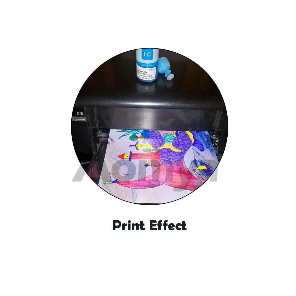 Impressora de Tinta Corante para Epson Kit de Recarga de Tinta Aomya L300 L100 L110 L200 L210 L120 L130 L1300 L220 L310 L365 4*70ml L486 - L355 - Imagem 3