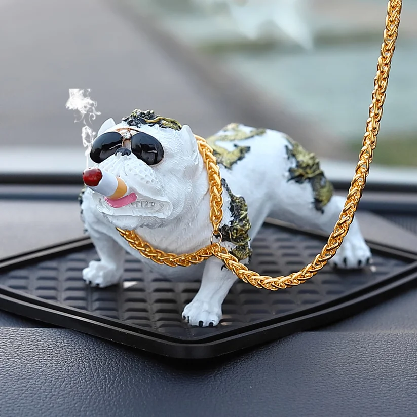 

Car Dog Decoration Creative Personality High Grade Car Interior Simulation Dog Doll Interior Accessories Ornaments Dog Toys