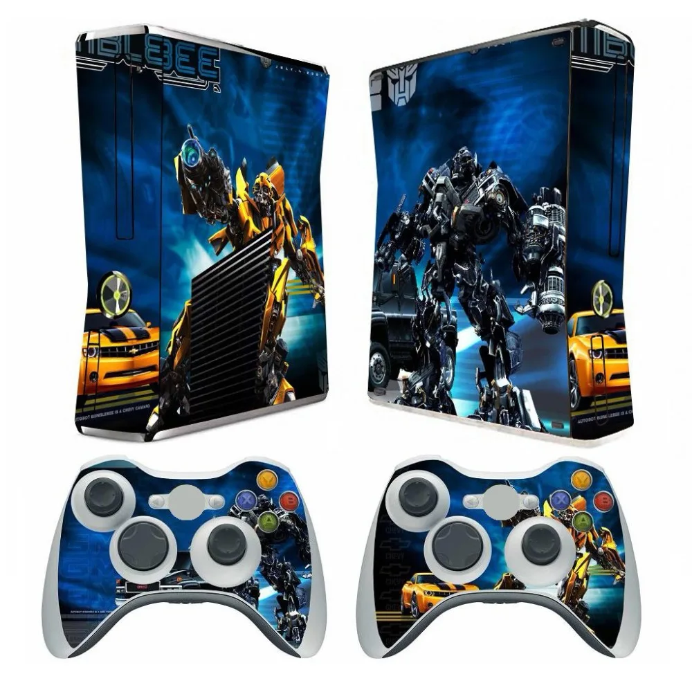 

003 Vinyl Skin Sticker Protector for Microsoft Xbox 360 Slim and 2 controller skins Stickers