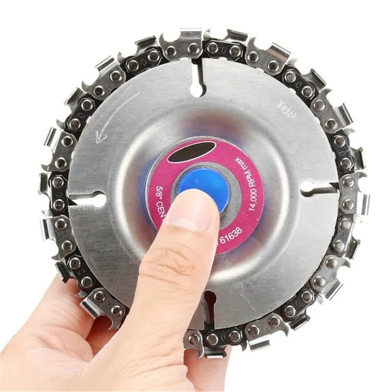 4 Inch 22Tooth Wood Carving Fine Chain Saw for Angle Grinder Woodworking Chain Plate Angle Grinding Chain Wheel for Dropshipping 4 Inch 22Tooth Wood Carving Fine Chain Saw for Angle Grinder Woodworking Chain Plate Angle Grinding Chain Wheel for Dropshipping