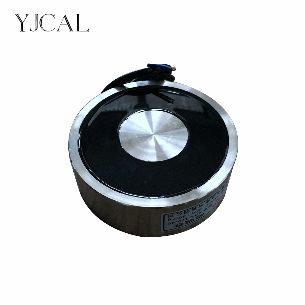 Segurando Elétrica Otário Ímã Eletroímã dc 12v 24v Sucção-copo de Elevação Cilíndrica 300kg Placa de Sucção China Yj120 40