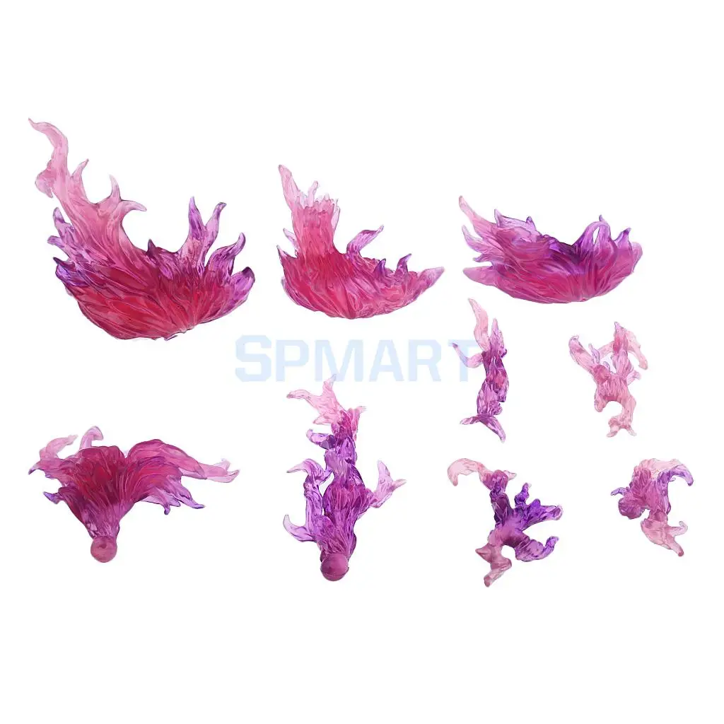 DIY Burning Flame Effect Action Figure Display Stand Support Holder for Gundam Bandai Saint Seiya